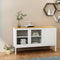 Supfirm Dining sideboard with 2 glass doors in a semi-circular slot - Supfirm