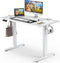 Electric Height Adjustable Standing Desk,Sit to Stand Ergonomic Computer Desk,White,48'' x 24" - Supfirm