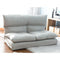 Supfirm Fabric Folding Chaise Lounge Floor Sofa(Gray) - Supfirm