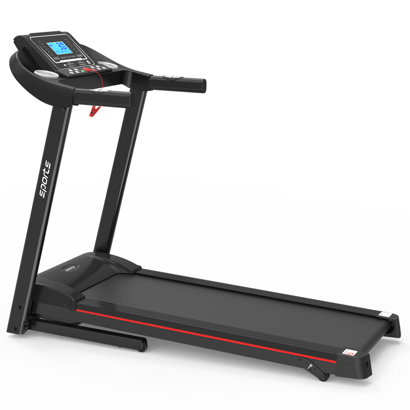 Supfirm Fitshow App Home Foldable Treadmill with Incline, Folding Treadmill for Home Workout, Electric Walking Treadmill Machine 5" LCD Screen 250 LB Capacity Bluetooth Music - Supfirm