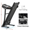 Supfirm Folding Treadmill Electric Running Machine Walking Jogging Machine with 3 Level Incline 12 Preset Programs for Home Gym - Supfirm
