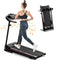 Folding Treadmill with Incline 2.5HP 12KM/H Electric Treadmill for Home Foldable, Bluetooth Music Cup Holder Heart Rate Sensor Walking Running Machine for Indoor Home Gym Exercise Fitness - Supfirm