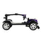 Supfirm Four wheels Compact Travel Mobility Scooter with 300W Motor for Adult-300lbs, Dark Purple - Supfirm
