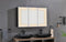 Supfirm Glass Display Cabinet with 5 Shelves Double Door, Curio Cabinets for Living Room, Bedroom, Office, White Floor Standing Glass Bookshelf, Quick Installation48"X30" LED Mirror Medicine Cabinet with Lights,Dimmer,Defogger,Clock,Temp Display and USB - Supfirm