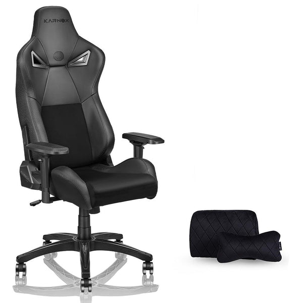 KARNOX Ergonomic Gaming Chair,Adjustable Office Computer Chair with Lumbar Support ,Tall Back Swivel Chair with Headrest and Armrest,Comfortable Reclining Video Desk Chair with Suede Padded Sea - Supfirm