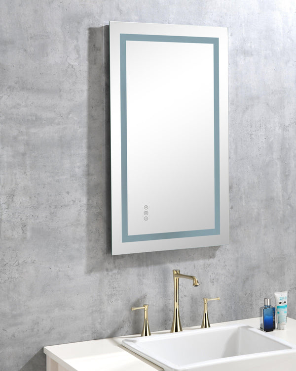 Led Mirror for Bathroom with Lights,Dimmable,Anti-Fog,Lighted Bathroom Mirror with Smart Touch Button,Memory Function(Horizontal/Vertical) - Supfirm