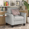 Living Room Furniture Armrest Single Sofa (Light Gray) - Supfirm