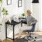 Modern Simple Style Wooden Work Office Desks with Storage,31 Inch,Black - Supfirm