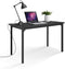 Simple Deluxe Modern Design, Simple Style Table Home Office Computer Desk for Working, Studying, Writing or Gaming, Black - Supfirm