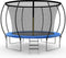 Simple Deluxe Recreational Trampoline with Enclosure Net 14FT Wind Stakes- Outdoor Trampoline for Kids and Adults Family Happy Time, ASTM Approved -Blue 14FT - Supfirm