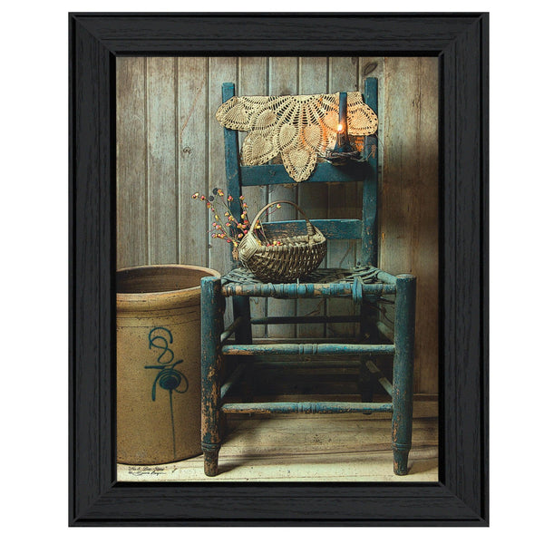 Supfirm "This Old Chair" By Susan Boyer, Printed Wall Art, Ready To Hang Framed Poster, Black Frame - Supfirm