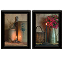 Supfirm Trendy Decor 4U "Country Candlelight Collection" Framed Wall Art, Modern Home Decor Framed Print for Living Room, Bedroom & Farmhouse Wall Decoration by Billy Jacobs - Supfirm