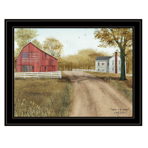 Supfirm Trendy Decor 4U "Summer in the Country" Framed Wall Art, Modern Home Decor Framed Print for Living Room, Bedroom & Farmhouse Wall Decoration by Billy Jacobs - Supfirm