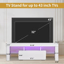 Supfirm TV stand with Storage 43 inch LED Modern TV Media Console Entertainment Center with Drawer TV cabinet for Living Room Bedroom - Supfirm