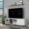 Valdivia Tv Stand for TV´s up 70", Four Open Shelves, Five Legs -White - Supfirm