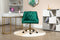 Velvet Office Swivel Chair, Vanity Chair, Fabric Desk Chair, Pretty Fancy Chair, Gold Office Chair for Girls, 360°Swivel Height Adjustable Reception Chair, Green - Supfirm